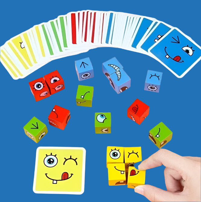 Face-Match Magic Cube Puzzle Game