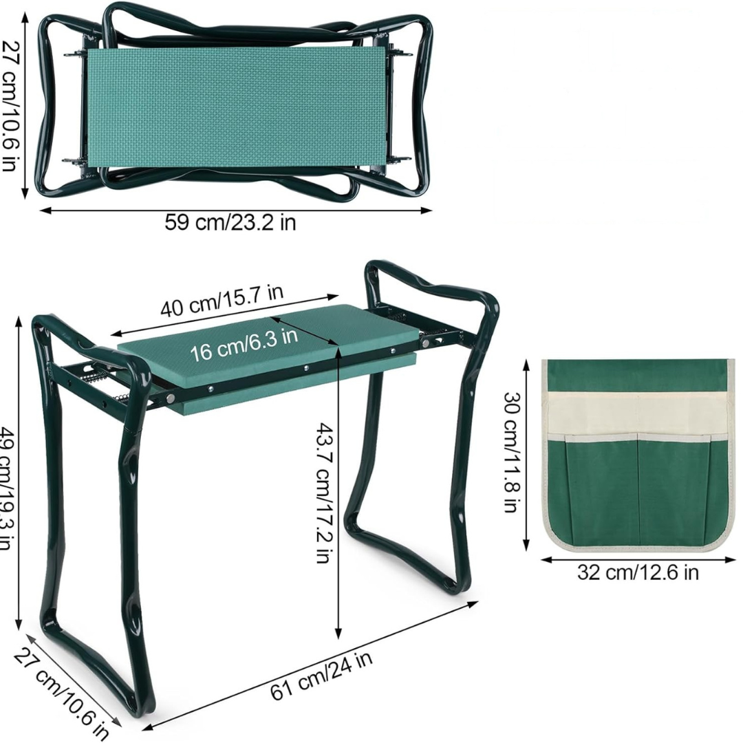GardenEase™ Folding Kneeler Bench