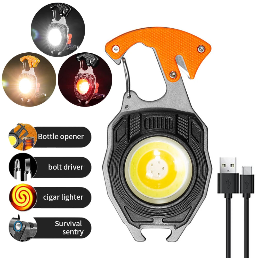 VersaKey™ 7-in-1 Keychain: Light, Lighter, and Multi-Tools