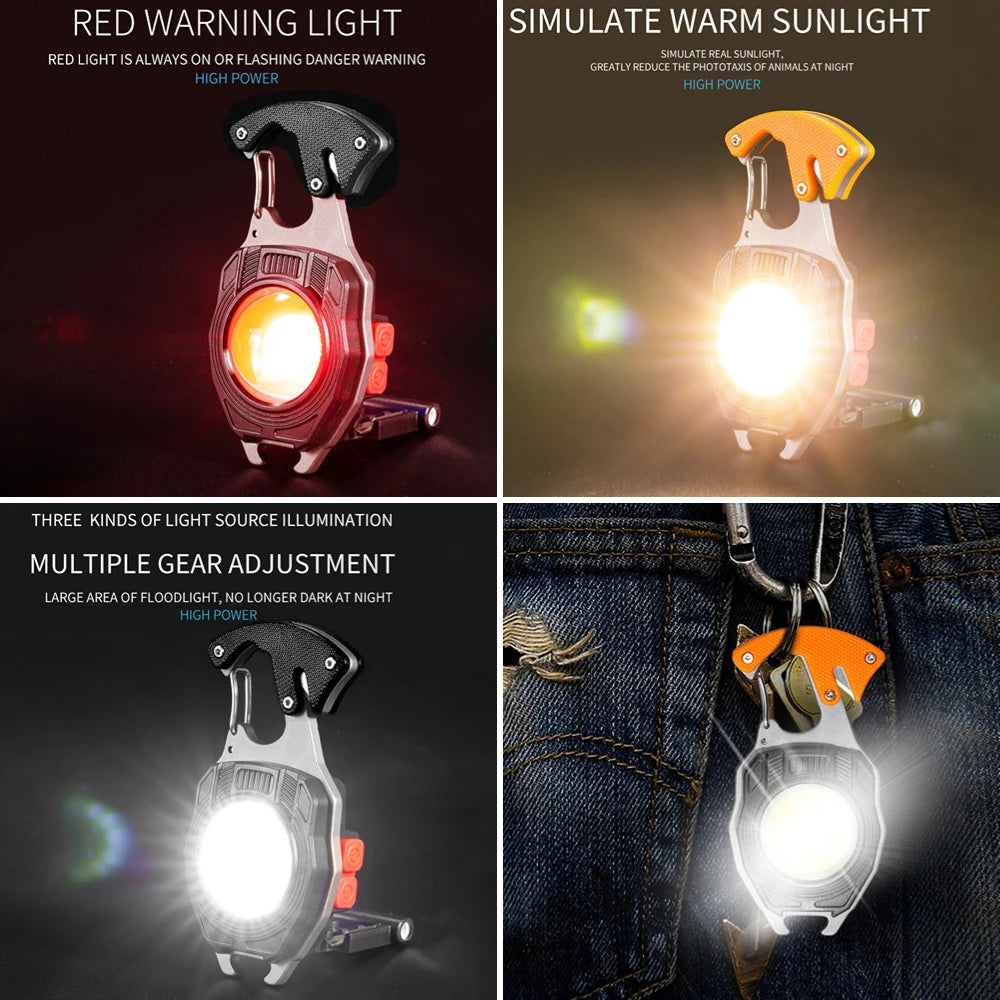 VersaKey™ 7-in-1 Keychain: Light, Lighter, and Multi-Tools