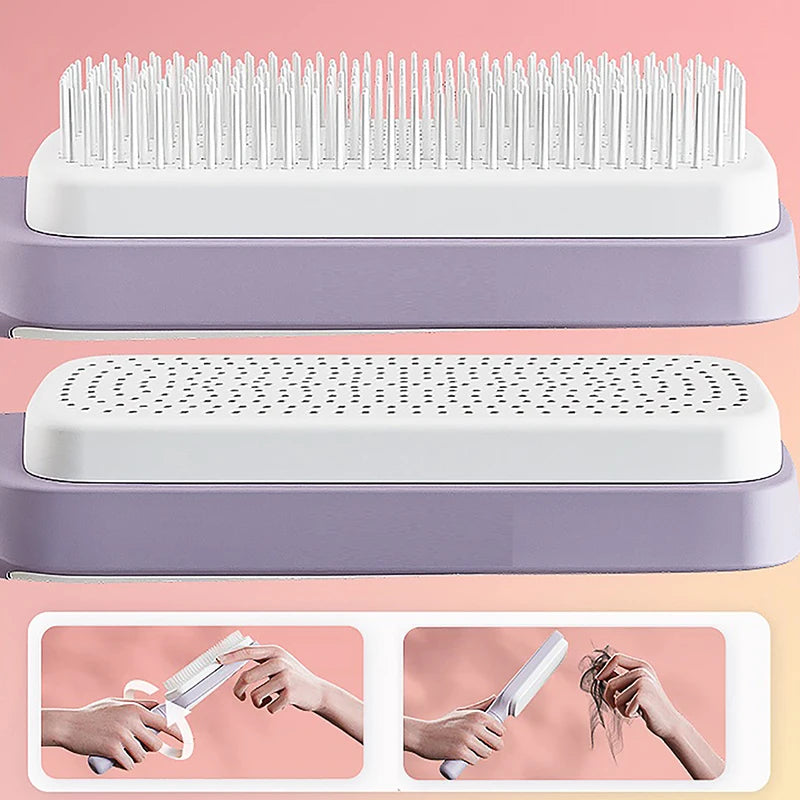 GlamBrush™ Self-Cleaning Hairbrush: Effortless Hair Care