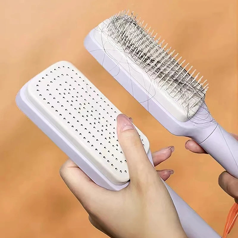 GlamBrush™ Self-Cleaning Hairbrush: Effortless Hair Care