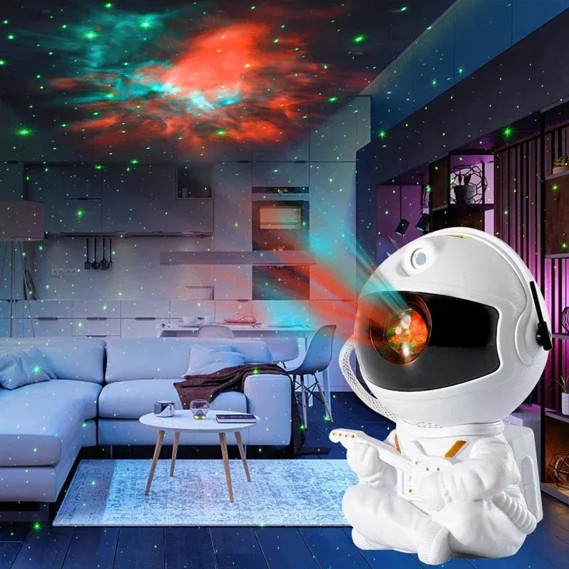 Astronaut Galaxy Night Light Projector