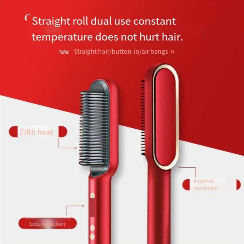 Negative Ion Hair Straightener & Styling Brush