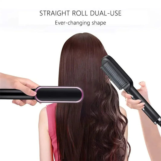 Negative Ion Hair Straightener & Styling Brush