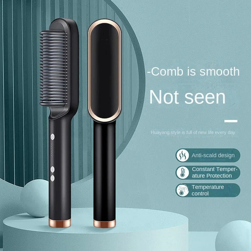 Negative Ion Hair Straightener & Styling Brush