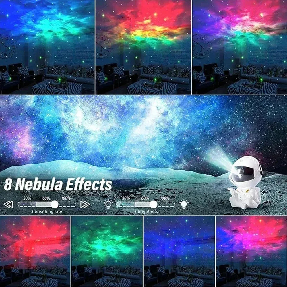 Astronaut Galaxy Night Light Projector