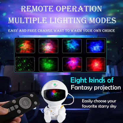 Astronaut Galaxy Night Light Projector